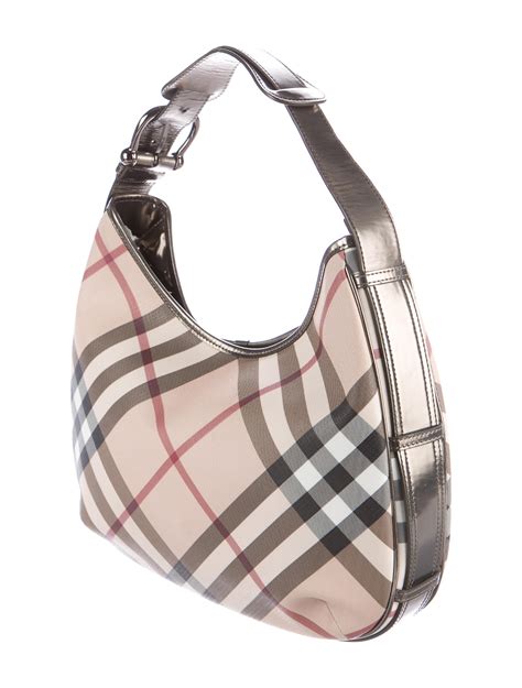 nova check burberry hobo|Burberry nova check tote price.